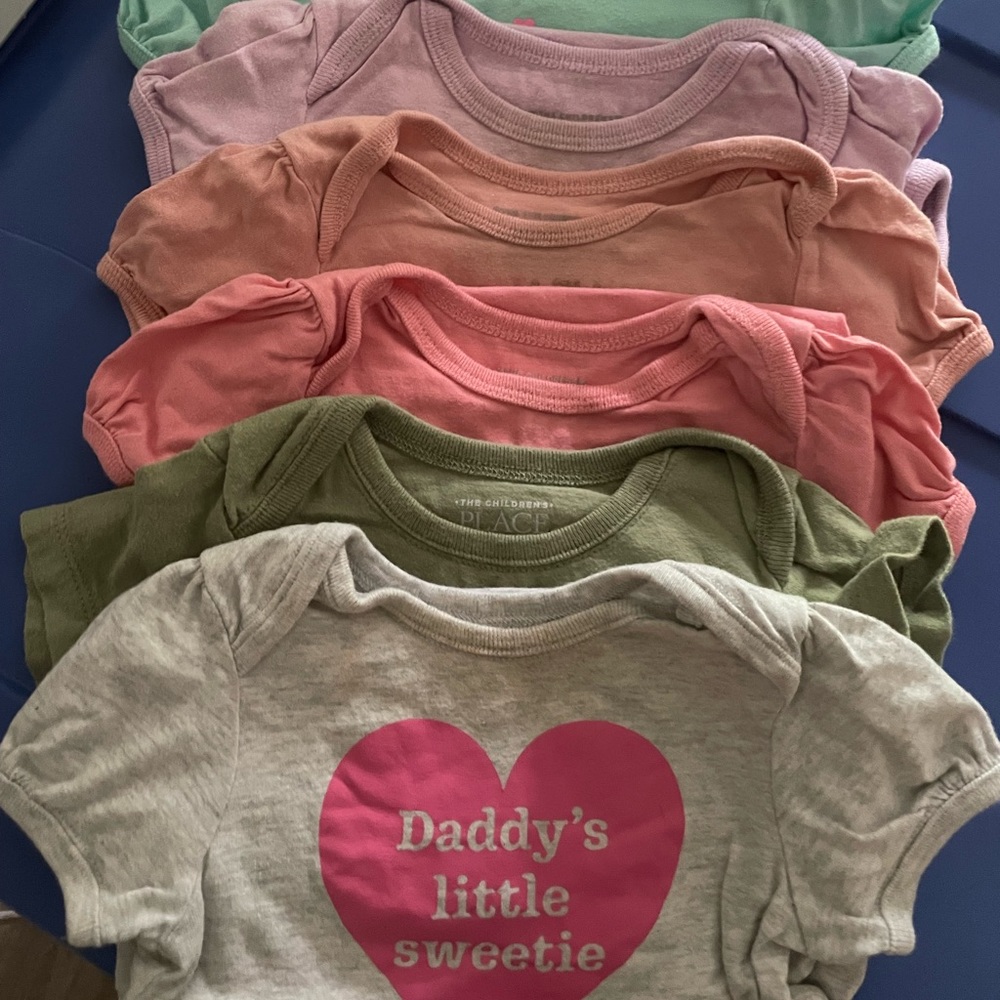 6-9m Girl Onesies